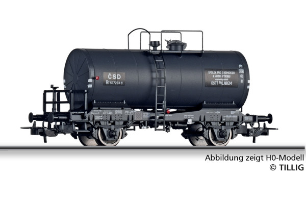 Kotlový vůz Rt „Spolchemie“, ČSD, III. epocha, TT, Tillig 95362