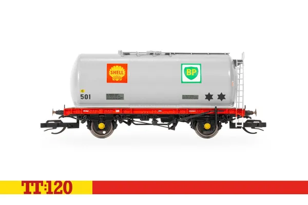 Kotlový vůz TTA 35T Shell BP, Shell, VI. epocha, TT, Hornby TT6034