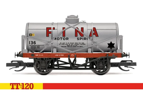 Kotlový vůz 12T ,,Fina”, 136, III. epocha, TT, Hornby TT6047