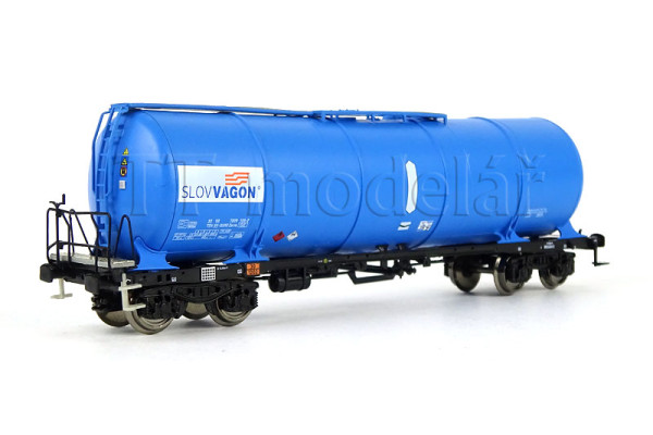 Kotlový vůz Zacns 88 Slovvagon, modrý, VI. epocha, TT, IGRA MODEL 96200081 Kotlový vůz Zacns 88 Slovvagon, modrý, VI. epocha, TT, IGRA MODEL 96200081