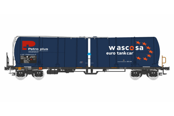 Kotlový vůz Zans 98 Wascosa Euro Tank car Petro Plus, VI. epocha, jednorázová série, TT, IGRA MODEL 96200089