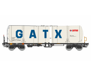 Kotlový vůz Zacns 88, GATX Lotos, bílý, VI. epocha, H0, IGRA MODEL 96210067