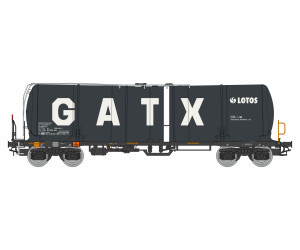 Kotlový vůz Zacns 88, GATX Lotos, černý, VI. epocha, H0, IGRA MODEL 96210068