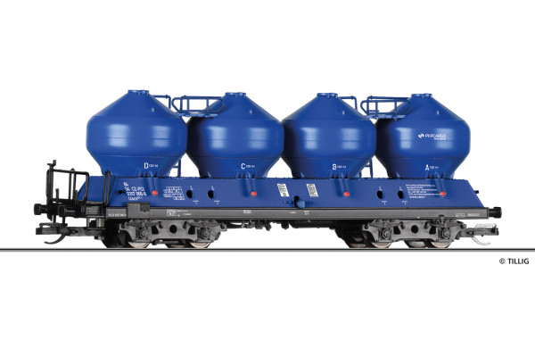 Vůz na sypké látky Uacs, PKP Cargo International, VI. epocha, TT, Tillig 15864