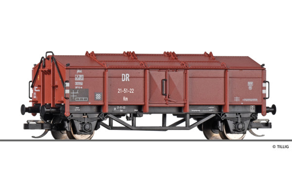 Vůz Km pro přepravu vápna, DR, III. epocha, TT, Tillig 95580