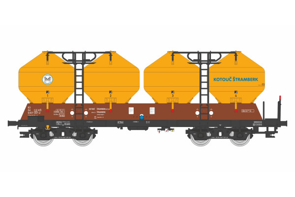 Vůz na sypké hmoty Uacs Kotouč Štramberk, ČD, V. epocha, TT, IGRA MODEL 96400008