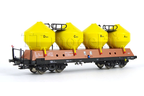 Vůz na sypké hmoty Uacs/Raj ČD 1, V. epocha, TT, IGRA MODEL 96400002