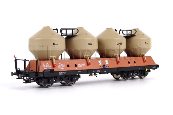 Vůz na sypké hmoty Uacs Slovcement, ČSD, IV. epocha, TT, IGRA MODEL 96400010