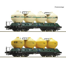 Set dvou nádobových vozů Uacs, ČSD, IV. epocha, H0, Roco 6600236