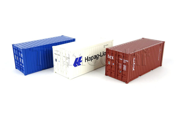 Set tří 20' kontejnerů, H0, Tillig 09836 Set tří 20' kontejnerů, H0, Tillig 09836