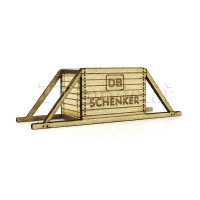 Přepravní bedna DB Schenker, hotový model, H0, BubiModel h070076