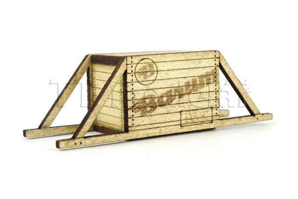 Přepravní bedna Barum, hotový model, H0, BubiModel h070111