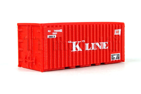 Kontejner ,,''K'' LINE", H0, BuBiModel h070127