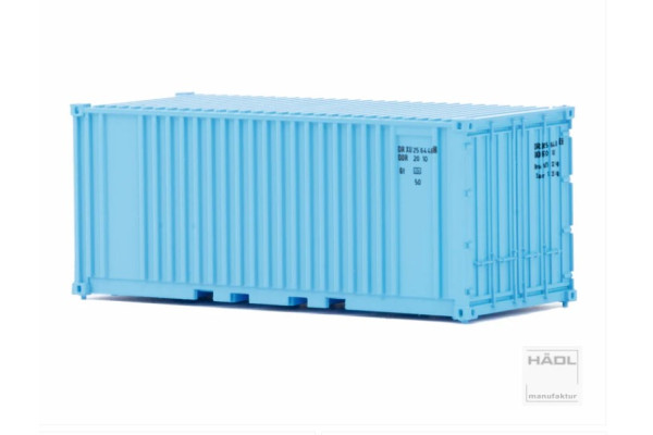 20stopý kontejner, modrý, DR, TT, Haedl 711001-03 20stopý kontejner, modrý, DR, TT, Haedl 711001-03