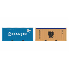 Set 2 kontejnerů Hanjin 20 LC + MSC OT, H0, IGRA MODEL 98010025