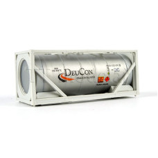 Kontejner nádržkový vícebarevný popis, DeuCon,stříbrný kotel, TT, Loco TK056