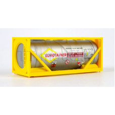 Kontejner nádržkový Eurotainer, kotel stříbrný,"žlutý fosfor", číslo xx7736, TT, Loco TK066