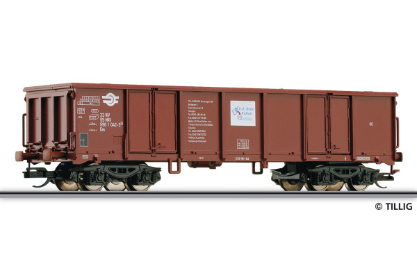 Otevřený čtyřnápravový vůz Eas, "US Steel", MÁV, V. epocha, REEDICE, TT, Tillig 502570