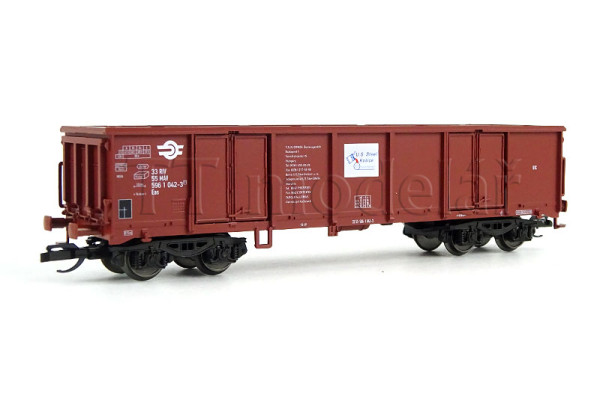 Otevřený čtyřnápravový vůz Eas, "US Steel", MÁV, V. epocha, REEDICE, TT, Tillig 502570