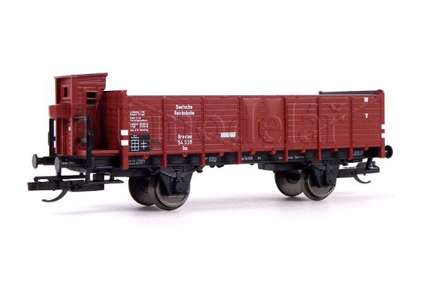 Otevřený dvounápravový vůz Om, DRG, typ Breslau, II. epocha, TT, Tillig 14298