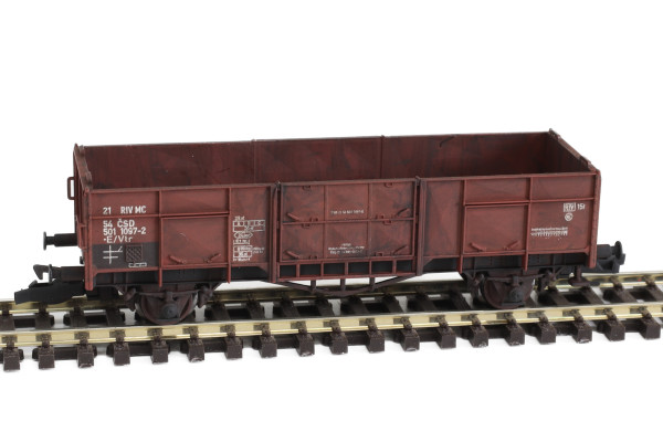 Otevřený vůz Vtr, ČSD, patinovaný, IV. epocha, TT, IGRA MODEL 96600000/2w