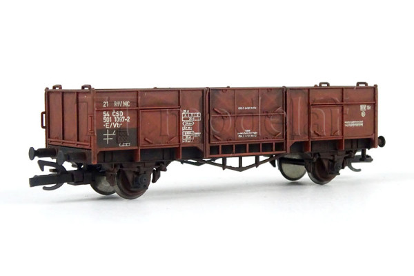 Otevřený vůz Vtr, ČSD, patinovaný, IV. epocha, TT, IGRA MODEL 96600000/2w