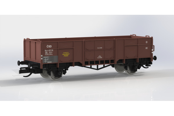 Otevřený vůz Vtr, ČSD, Kovošrot Praha, III. epocha, TT, IGRA MODEL 96600018