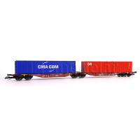 Kontejnerový vůz Sggmrss 578.0, ČD Cargo, TT, VI. epocha, Tillig 18080 Kontejnerový vůz Sggmrss 578.0, ČD Cargo, TT, VI. epocha, Tillig 18080
