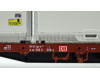 Plošinový vůz, DB AG, ložený Innofreight WoodTainer XXL, V. epocha, TT, Tillig 18137