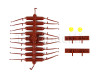 Plošinový vůz, DB AG, ložený Innofreight WoodTainer XXL, V. epocha, TT, Tillig 18137
