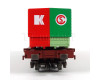 Kapsový vůz Sdkms 707 se dvěma korbami „Krautter & Simon“, DB, IV. epocha, TT, Tillig 18159