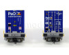 Set dvou kontejnerových vozů s kontejnery „P & O Ferrymasters", VI. epocha, TT, Arnold HN9760