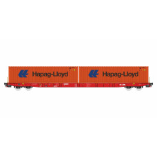 Kontejnerový vůz Sggnss RailCargo se dvěma kontejnery Hapag Lloyd, VI. epocha, H0, IGRA MODEL 96010094