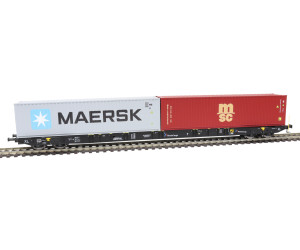Kontejnerový vůz Sggnss-XL Rhein Cargo se dvěma kontejnery – MAERSK + MSC, VI. epocha, H0, IGRA MODEL 96010105