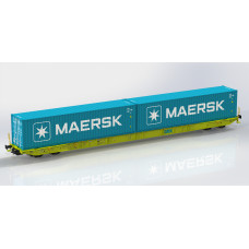 Kontejnerový vůz Sggnss-XL GATX se dvěma kontejnery Maersk, VI. epocha, H0, IGRA MODEL 96010113 Kontejnerový vůz Sggnss-XL GATX se dvěma kontejnery Maersk, VI. epocha, H0, IGRA MODEL 96010113