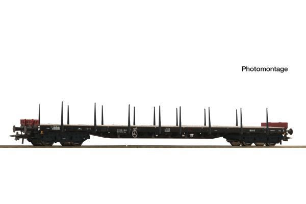 Plošinový vůz řady Rs-x s klanicemi, PKP, IV. epocha, H0, Roco 6600327