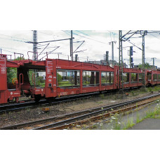 Tříosý nákladní vůz Laes TA 370 M pro přepravu automobilů s logem STVA, VI. epocha, TT, Arnold HN9770