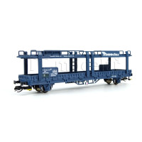 Vůz Npp/Leks na přepravu aut, ČSD, Mototechna, modrý, IV. epocha, TT, BuBiModel tt40161 Vůz Npp/Leks na přepravu aut, ČSD, Mototechna, modrý, IV. epocha, TT, BuBiModel tt40161