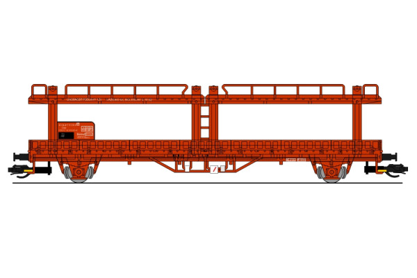 Vůz Npp/Leks na přepravu aut, ČSD, IV. epocha, TT, BuBiModel tt40160
