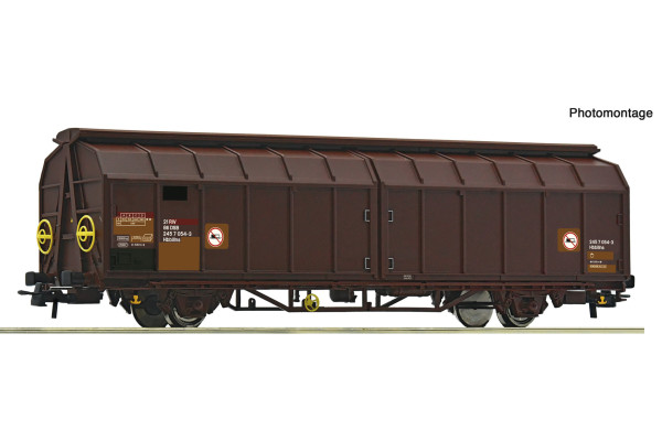 Krytý vůz Hbbillns s posuvnou stěnou, DSB, V.–VI. epocha, H0, Roco 6600266