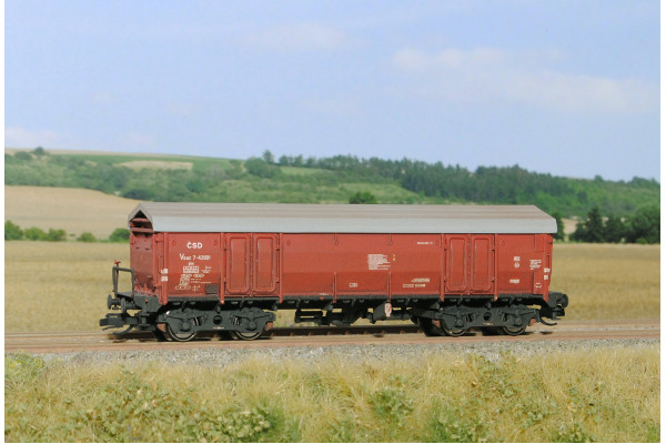 Stavebnice vozu Vsaz 10 s odsuvnou střechou, ČSD, III.–IV. epocha, TT, SDV 12165