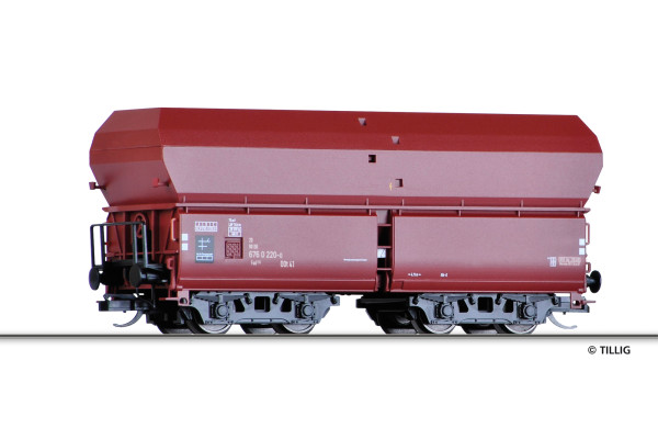 Samovýsypný vůz Fad 155, DB, IV. epocha, TT, Tillig 15180