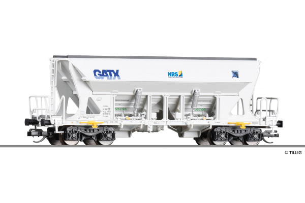 Samovýsypný vůz Faccns, GATX / NRS / Basalt AG, VI. epocha, TT, Tillig 15337