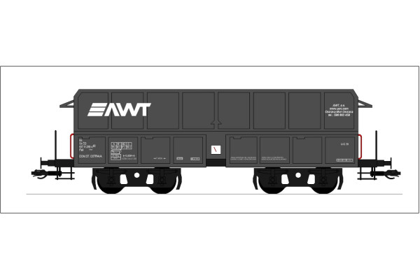 Model výsypného vozu Wa, AWT, VI. epocha, TT, BubiModel 40152