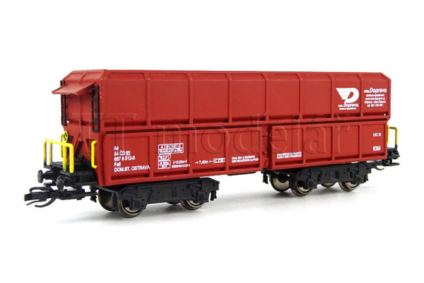 Výsypný vůz Fall, ČD (OKD DOprava), V. epocha, TT, BubiModel tt40151 Výsypný vůz Fall, ČD (OKD DOprava), V. epocha, TT, BubiModel tt40151