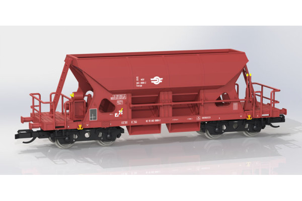 Samovýsypný vůz Faccpp, MÁV, V. epocha, TT, IGRA MODEL 96500024 Samovýsypný vůz Faccpp, MÁV, V. epocha, TT, IGRA MODEL 96500024