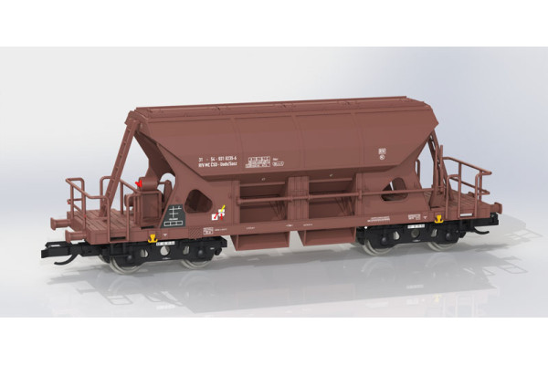 Samovýsypný vůz Uads, ČSD, IV. epocha, TT, IGRA MODEL 96500026 Samovýsypný vůz Uads, ČSD, IV. epocha, TT, IGRA MODEL 96500026