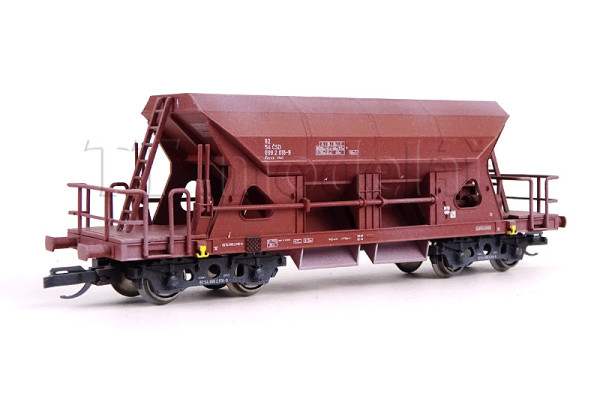 Nákladní vůz na sypké hmoty Faccs, ČSD, hnědá plošinka a nárazníky, hnědé zábradlí, patina, exkluzivní série pro TT modelář, IV. epocha, TT, Loco M2503p