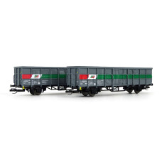 Set dvou otevřených dvounápravových vozů Fbs, Steiermärkischen Landesbahnen, V. epocha, TT, Tillig 01110