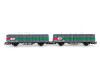 Set dvou otevřených dvounápravových vozů Fbs, Steiermärkischen Landesbahnen, V. epocha, TT, Tillig 01110